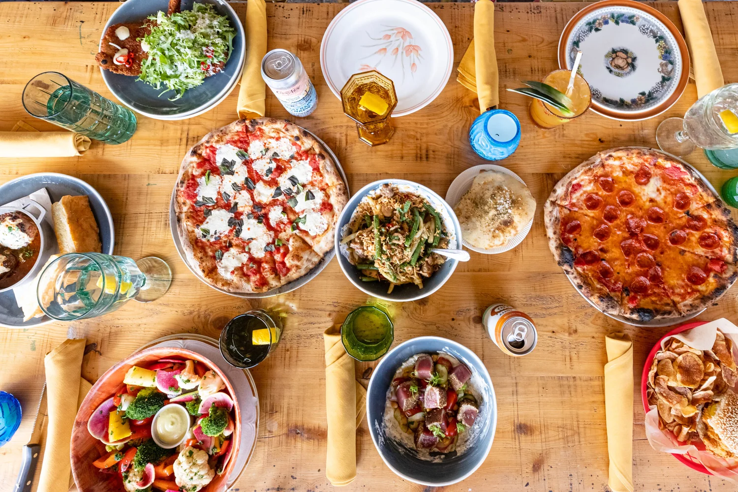 Bird and Betty's table spread