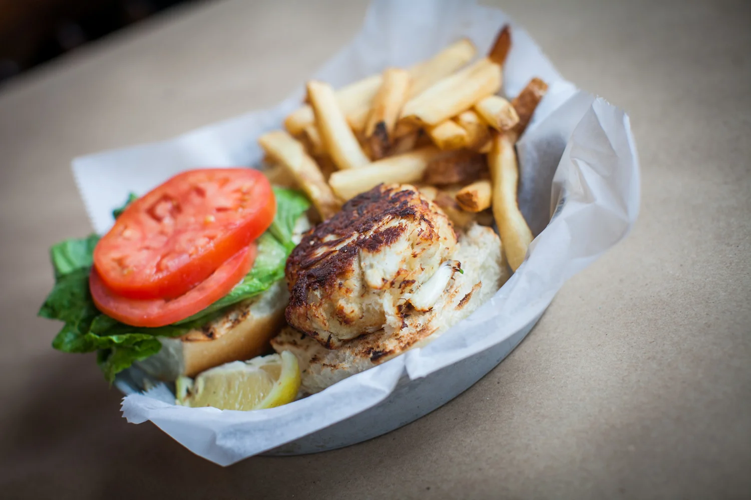 Mud City crab cake sandwich