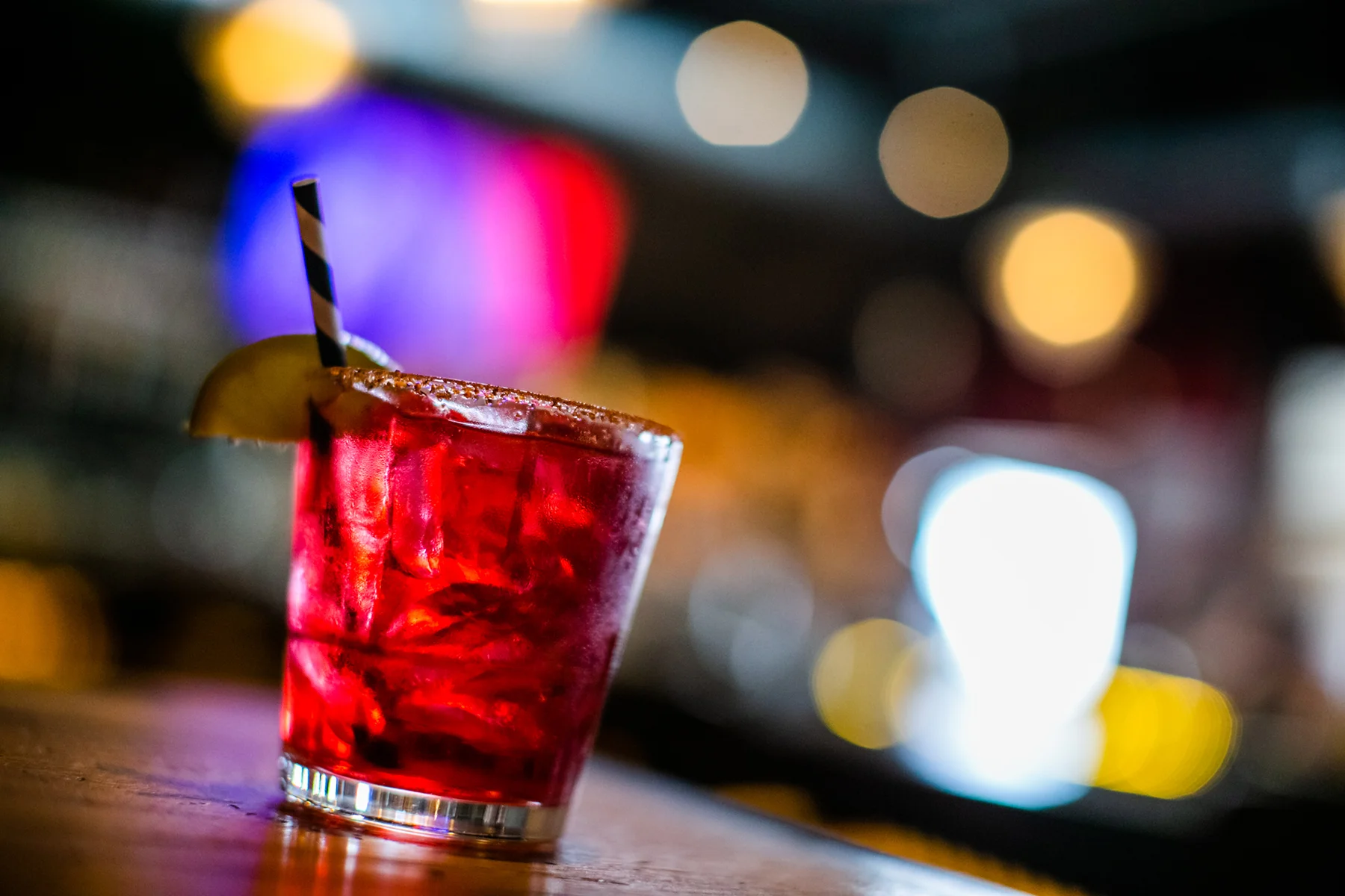 Crafted cocktail at the Old Causeway bar